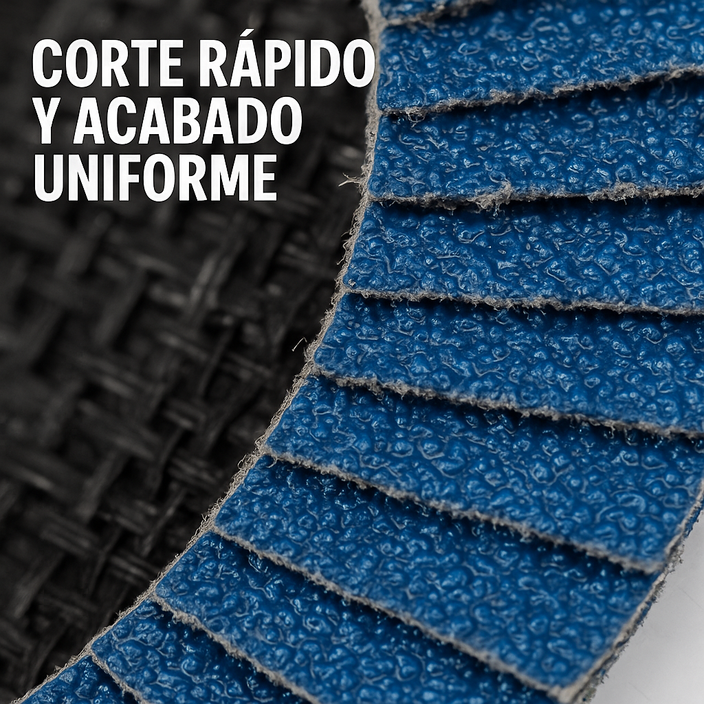 Disco Laminado Con Lija 4 1/2" Grano Z60,   Alto Rendimiento Sudarshan