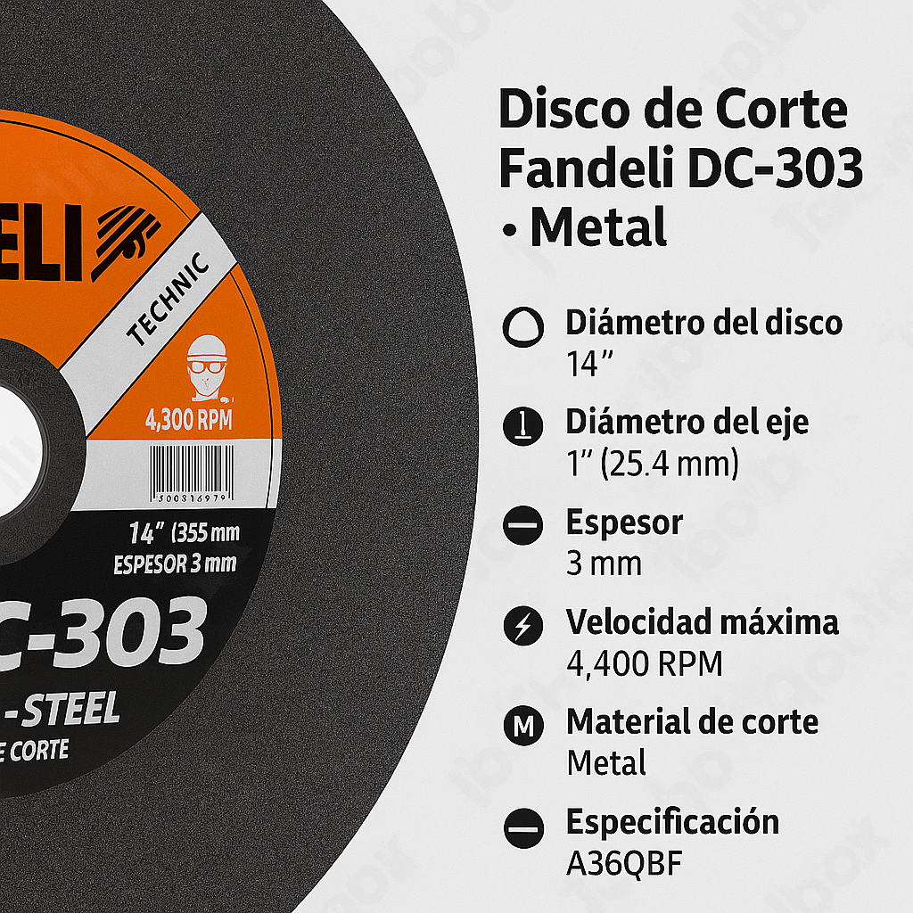 Disco De Corte Fino 14" Fandeli